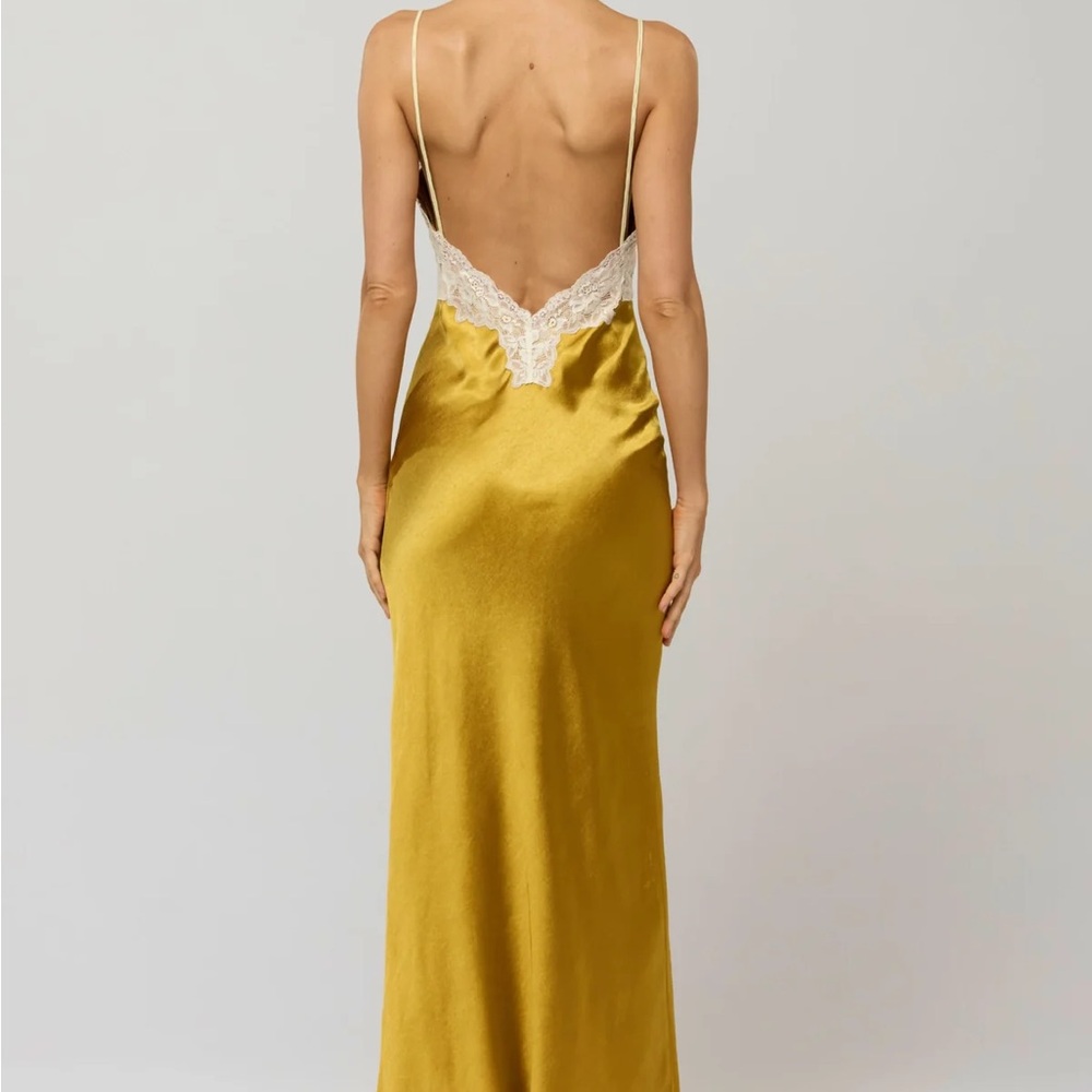 Resa Celine Dress in Gold - Picture 2 of 7